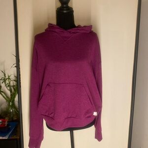 Vuori Magenta Hooded Pullover Sweatshirt